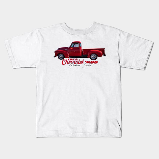 1952 Chevrolet 3100 Pickup Truck Kids T-Shirt by Gestalt Imagery